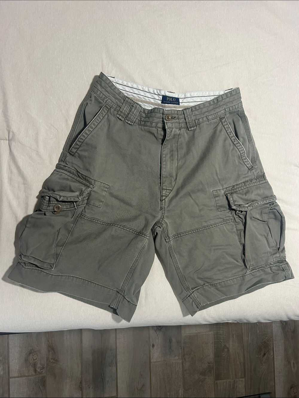 Polo by Ralph Lauren Olive Gray Cargo Shorts